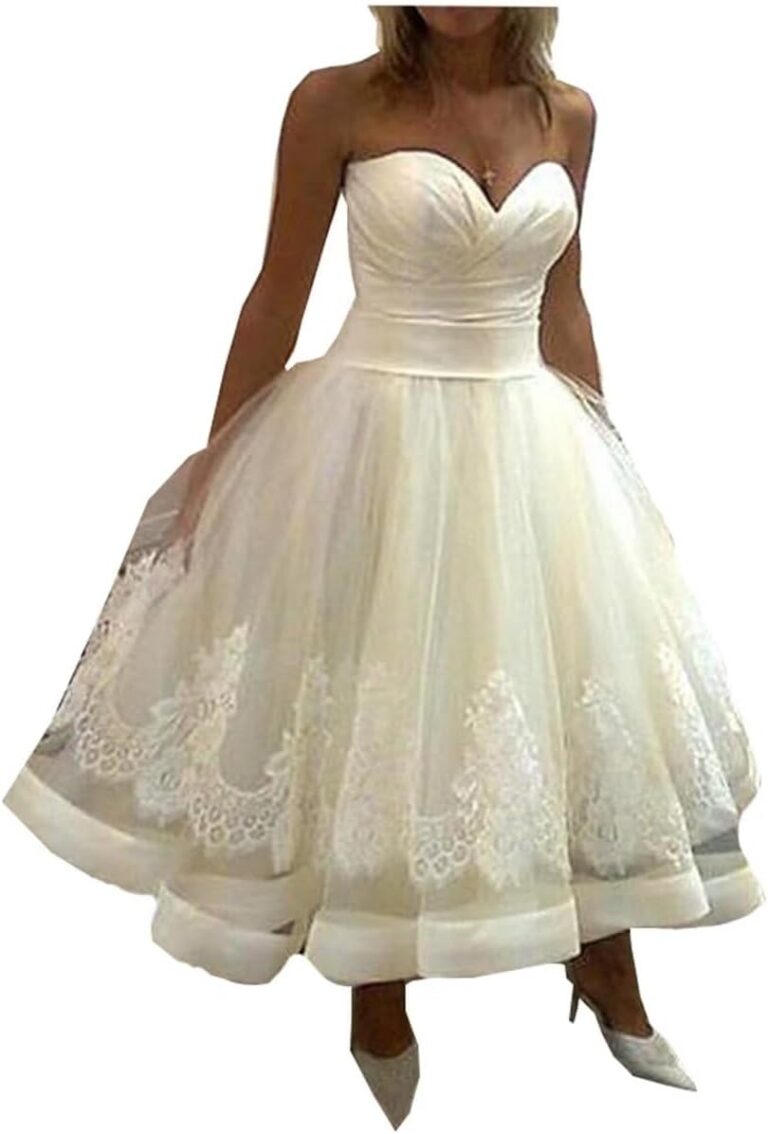 Vestido de noiva branco evasê decote coração comprimento longo